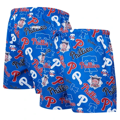 Men's Pro Standard Royal Philadelphia Phillies Toss Logo Woven Shorts