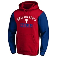 Sweat à capuche en polaire rouge avec nom et numéro Big & Tall des Philadelphia Phillies pour homme