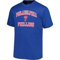 Profil pour hommes Royal Philadelphia Phillies Big & Tall Heart Soul T-shirt