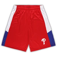 Short d'équipe Big & Tall Phillies de Philadelphie rouge pour homme