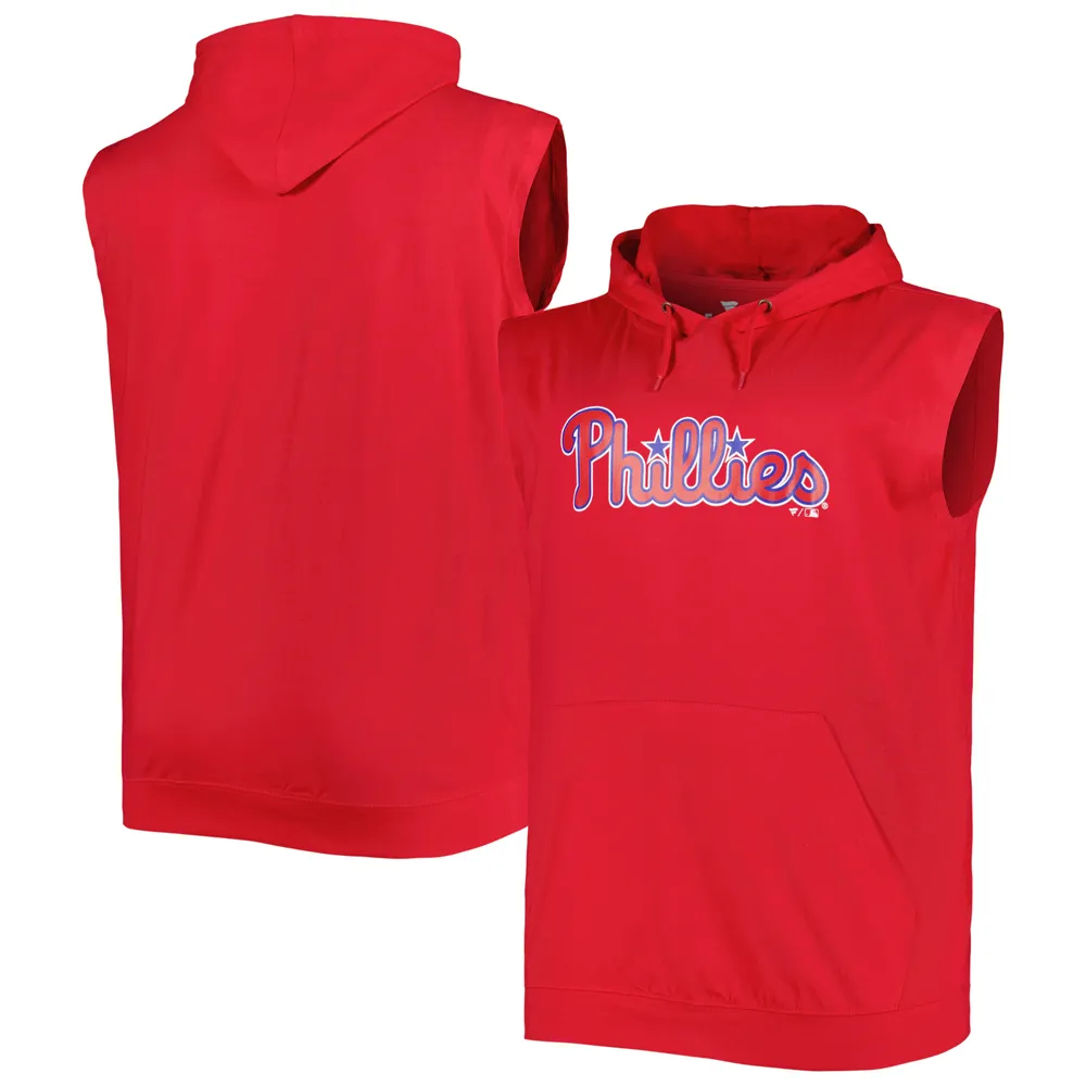 Lids Philadelphia Phillies Jersey Pullover Muscle Hoodie - Red