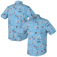 Chemise boutonnée Kekai bleu clair Reyn Spooner pour homme, des Philadelphia Phillies