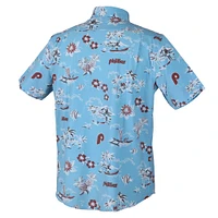 Chemise boutonnée Kekai bleu clair Reyn Spooner pour homme, des Philadelphia Phillies