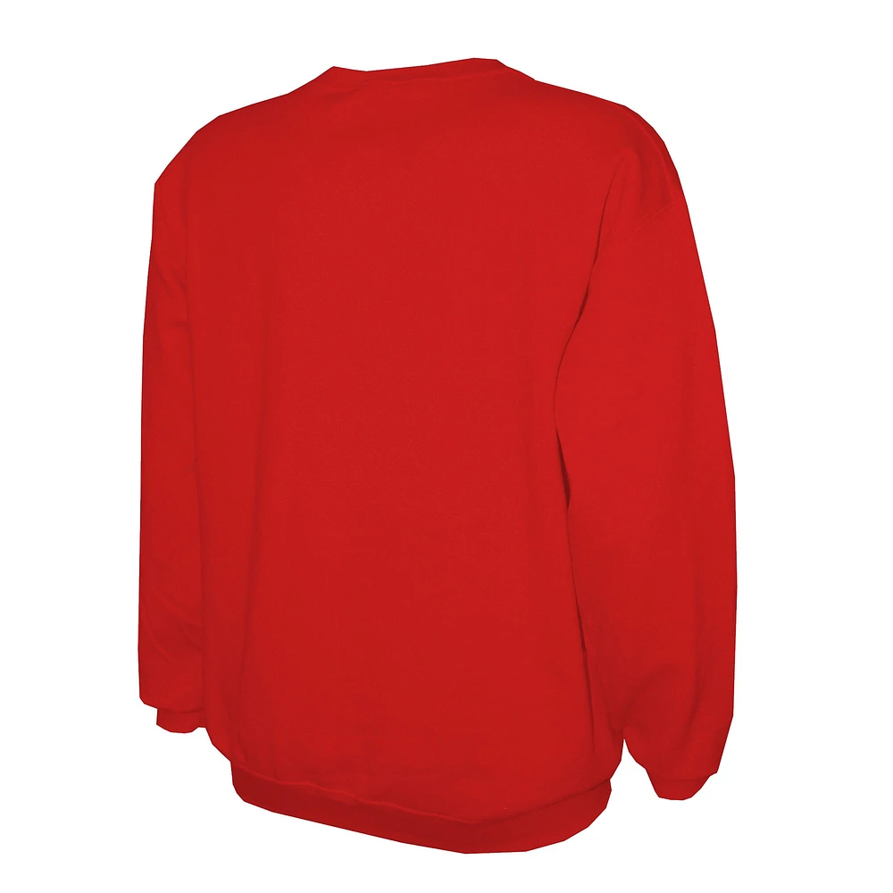 Sweat-shirt ras du cou léger rouge Stitches pour homme des Philadelphia Phillies