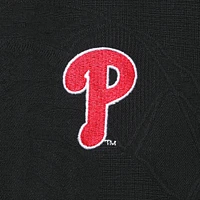 Men's Tommy Bahama Black Philadelphia Phillies Baseball Bay Button-Up Shirt