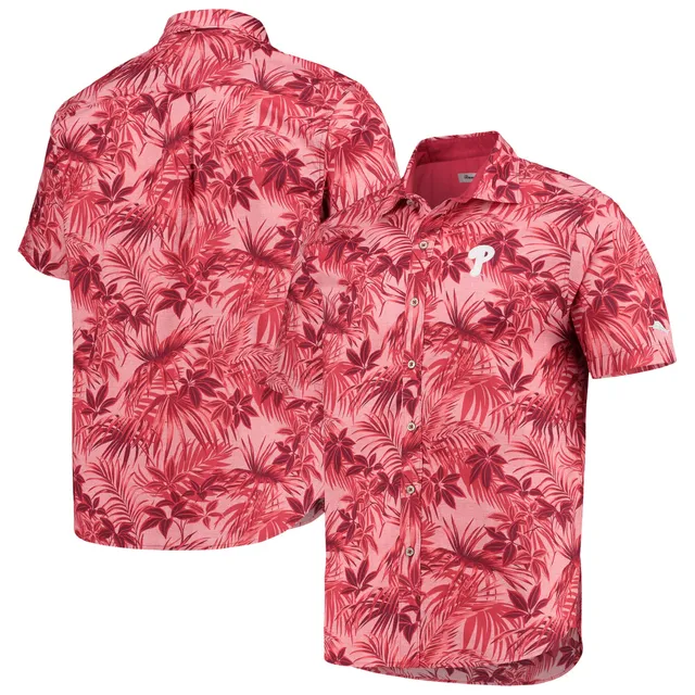 Men's Boston Red Sox Tommy Bahama Navy Sport Tiki Luau Button-Up Shirt