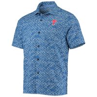 Men's Tommy Bahama Royal Philadelphia Phillies Barrie Batik Button-Up Shirt