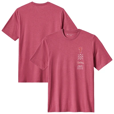 Men's TravisMathew Red Philadelphia Phillies Sunset Slam 2.0 T-Shirt