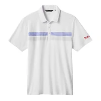 Men's TravisMathew White Philadelphia Phillies Top Recruit Tri-Blend Polo