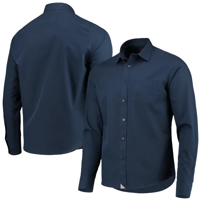 Lids Cleveland Indians UNTUCKit Button-Up Long Sleeve Shirt - Navy