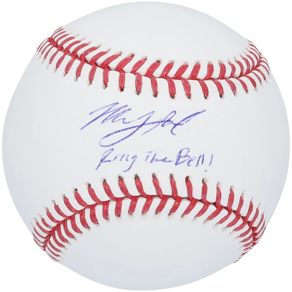 Mick Abel Philadelphia Phillies Autographed Baseball with "Ring The Bell" Inscription