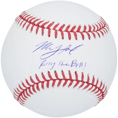 Mick Abel Philadelphia Phillies Autographed Baseball with "Ring The Bell" Inscription