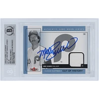 Mike Schmidt Philadelphia Phillies Autographed 2005 Fleer Classic Clippings Blue Cut of History Single Jersey Relic #CH-MS Beckett Fanatics Witnessed Authenticated Card