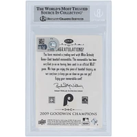 Mike Schmidt Philadelphia Phillies Autographié 2009 Upper Deck Goodwin Champions Relic #GCM-MS Beckett Fanatics Witnessed Authenticated Card