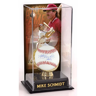 Mike Schmidt Philadelphia Phillies Autographed Baseball with ''HOF 95'' Inscription and Hall of Fame Sublimated Display Case