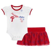 Ensemble body et jupe Sweet Phillies de Philadelphie pour nouveau-nés nourrissons