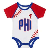 Newborn & Infant Philadelphia Phillies Tied Up Bodysuit, Bib Bootie Set
