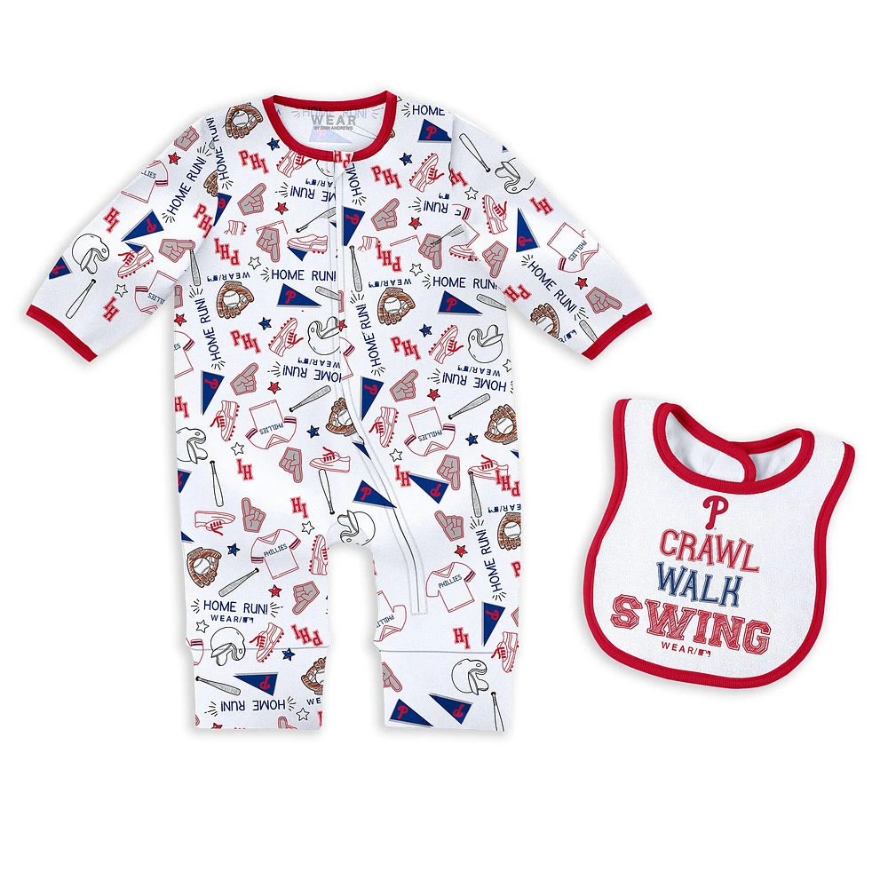 Newborn & Infant WEAR by Erin Andrews Philadelphia Phillies Sleep Play Set