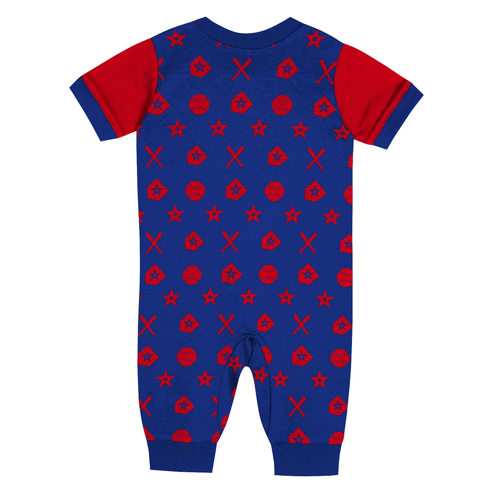 Newborn  Blue Philadelphia Phillies Hard 90 Coveralls