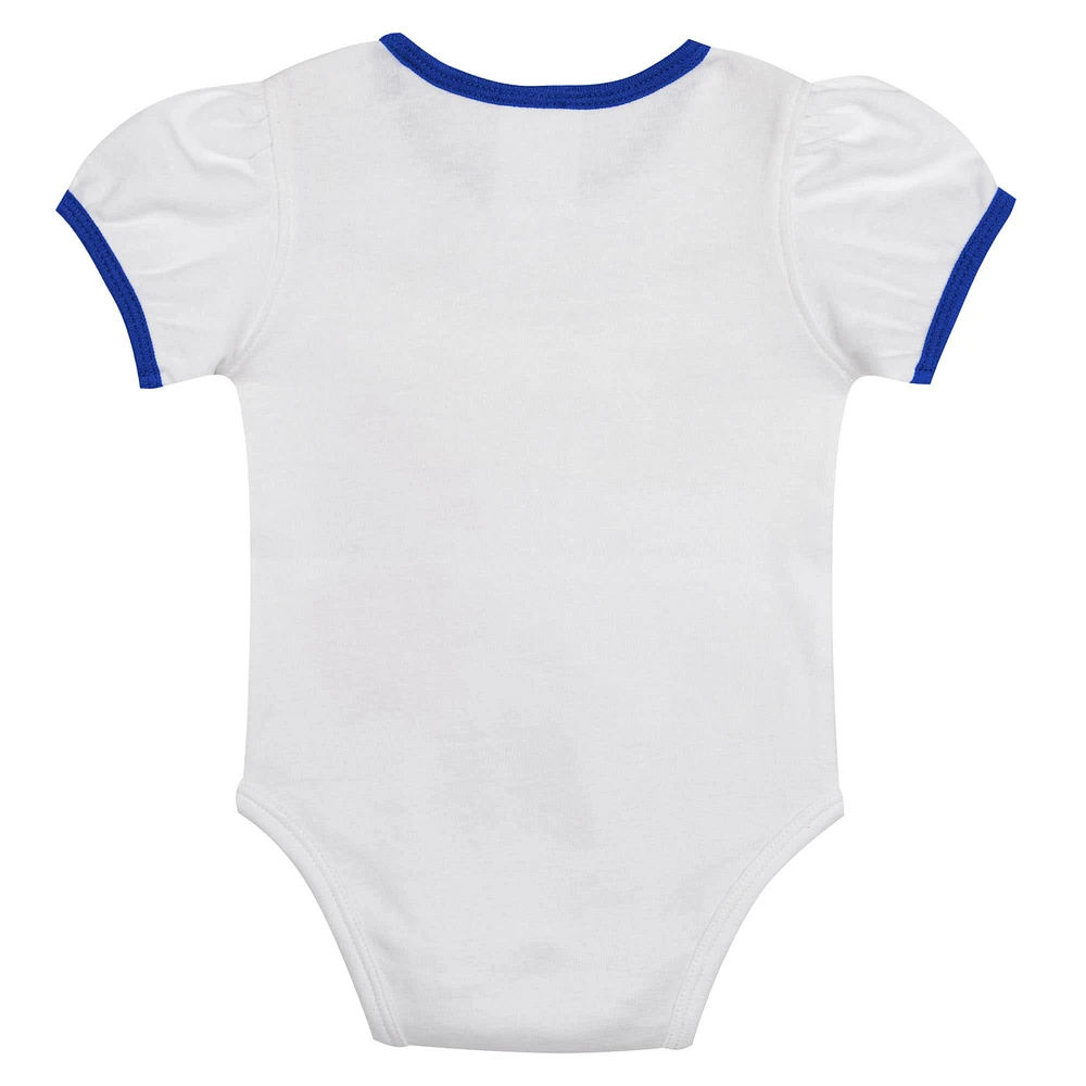 Newborn White/Royal Philadelphia Phillies Sweet Catcher 3-Piece Bodysuit, Headband and Skirt Set