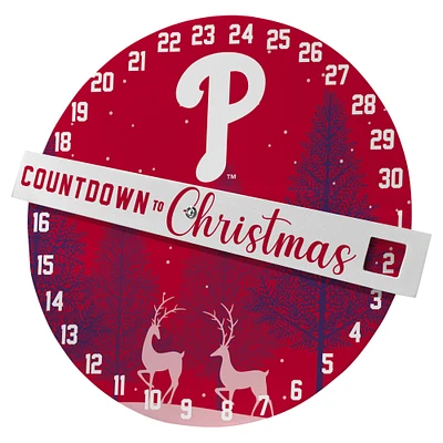 Pegasus Philadelphia Phillies Countdown to Christmas Wall Sign