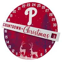 Pegasus Philadelphia Phillies Compte à rebours jusqu’au panneau mural de Noël