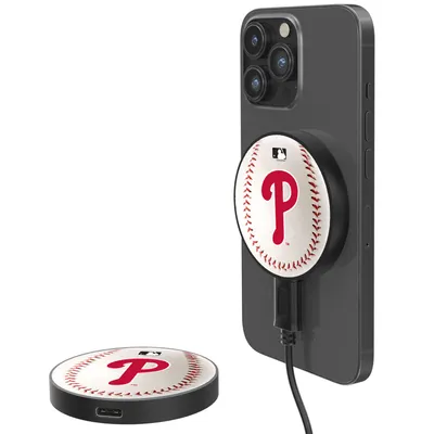 Philadelphia Phillies 10-Watt Baseball Design Wireless Magnetic Charger