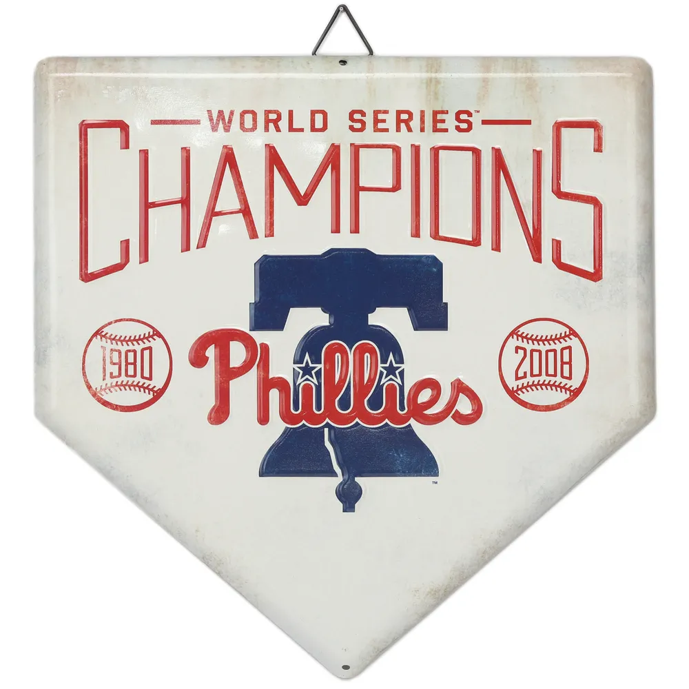 Lids Philadelphia Phillies 12 x 12 World Series Home Plate Metal Sign