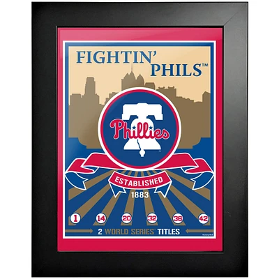 Philadelphia Phillies - 12'' x 16'' Fightin' Wins Collection Framed Photo