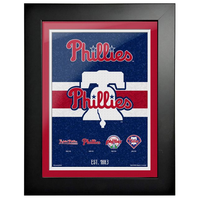 Phillies de Philadelphie - Oeuvre encadrée Heritage Tradition 12'' x 16''