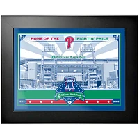 Phillies de Philadelphie - Photo encadrée de la collection Park Wins 12'' x 16''