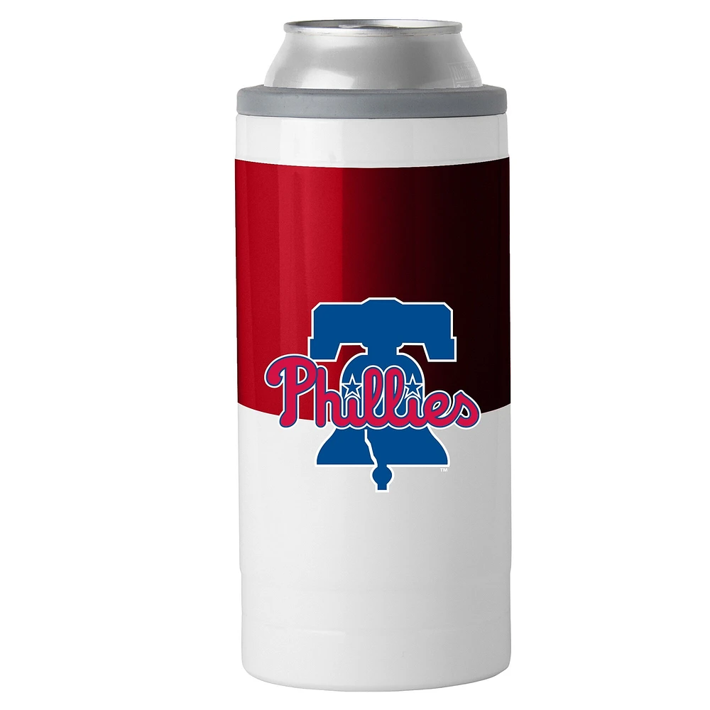 Glacière fine à couleurs contrastées de 12 oz des Philadelphia Phillies