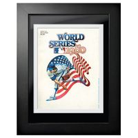 Philadelphia Phillies 1980 World Series - 12'' x 16'' Framed Program Cover