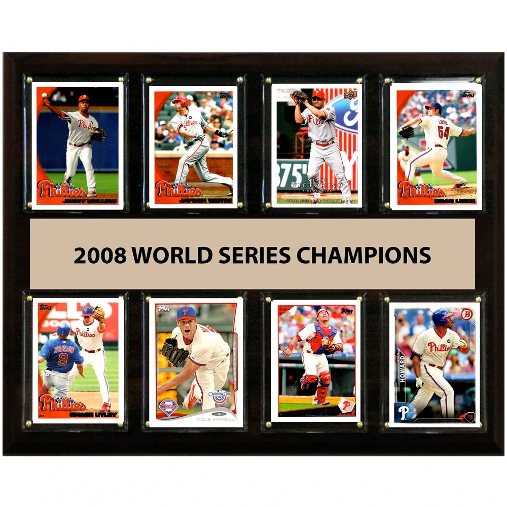 Philadelphia Phillies 2008 World Series Champions Black Framed
