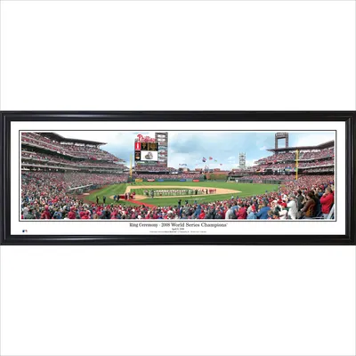 Philadelphia Phillies 39" x 13.5" Ring Ceremony Standard Black Framed Panoramic