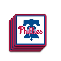 Ensemble de sous-verres 4 pièces des Philadelphia Phillies