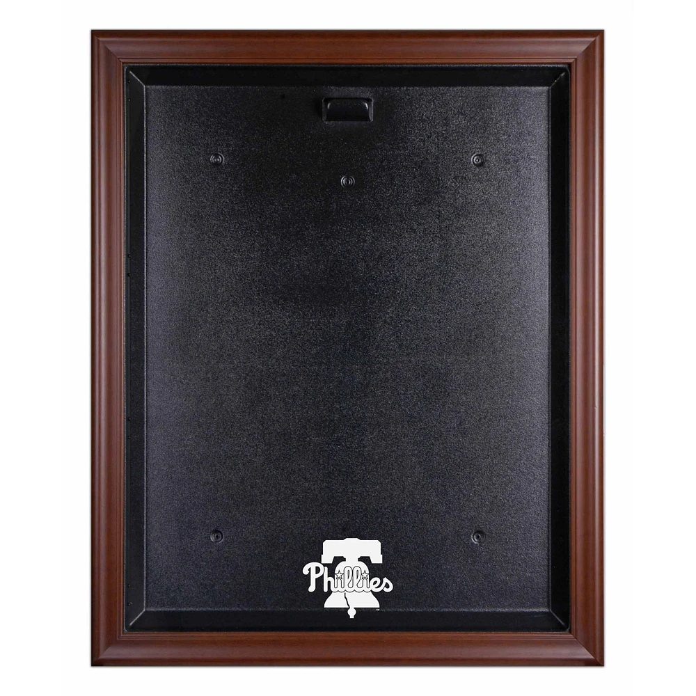 Philadelphia Phillies Brown Framed 2019 Logo Jersey Display Case