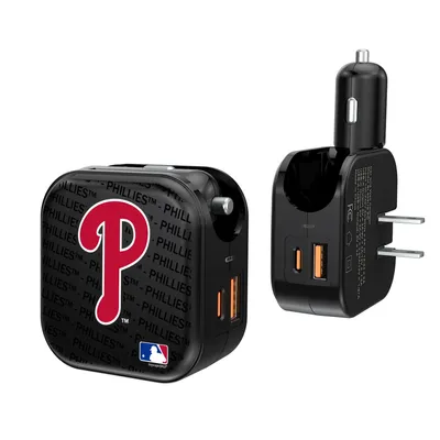 Philadelphia Phillies Dual Port USB Car & Home Charger