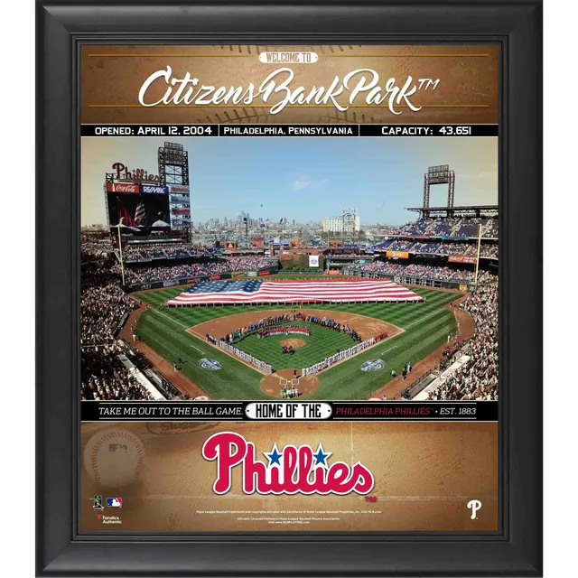 Philadelphia Phillies 2-Time World Series Champions 18'' x 14'' Empire  Framed Art