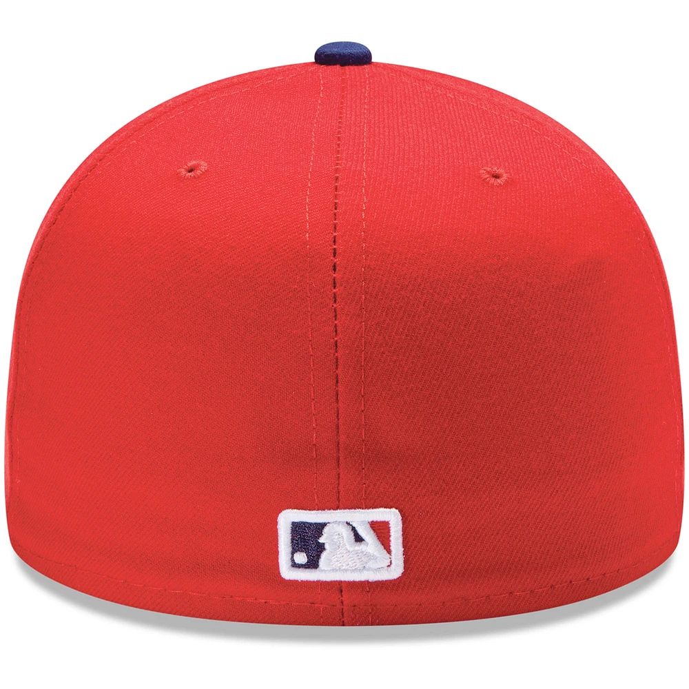 Philadelphia Phillies New Era Game Authentic Collection On-Field Low Profile 59FIFTY - Fitted Hat Red