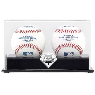 Philadelphia Phillies Two Baseball Cube Logo Display Case