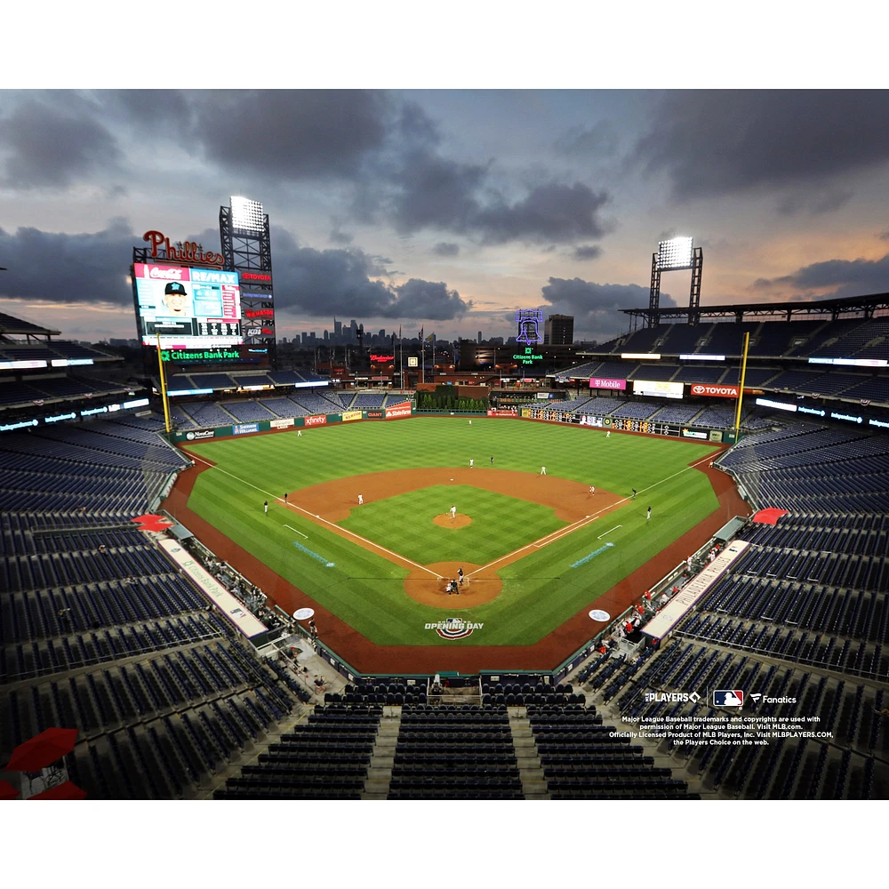Philadelphia Phillies Unsigned Citizens Bank Park Sunset General View Photograph