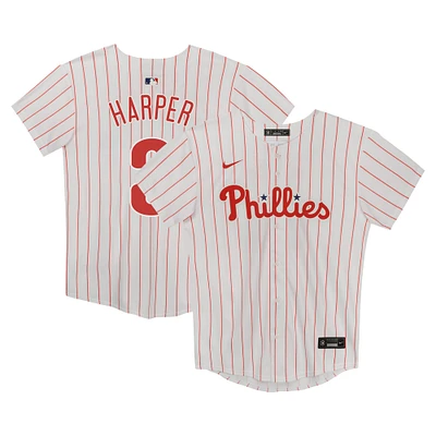 Maillot de match à domicile Nike Bryce Harper des Phillies Philadelphie, blanc, pour enfants d'âge préscolaire