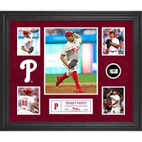 Ranger Suarez Philadelphia Phillies Framed 5-Photo Collage with a Piece of Game-Used Ball
