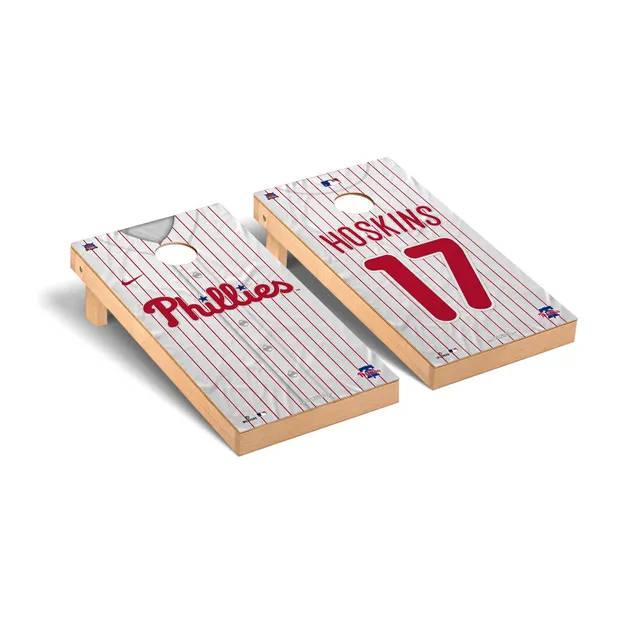 Lids Rhys Hoskins Philadelphia Phillies 2' x 4' Jersey Design Regulation  Cornhole Board Set