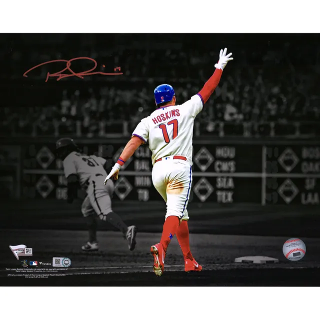 Authentic Majestic MLB Philadelphia Phillies Rhys Hoskins Baseball Jersey