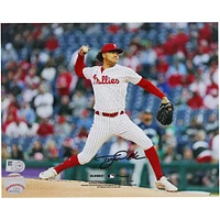 Taijuan Walker Philadelphia Phillies Autographed 8" x 10" White Jersey Pitching Photograph