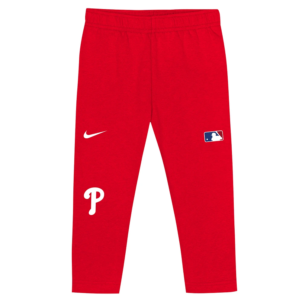 Toddler Nike  Red Philadelphia Phillies 2-Piece Club Fleece Pullover Hoodie & Sweatpants Set