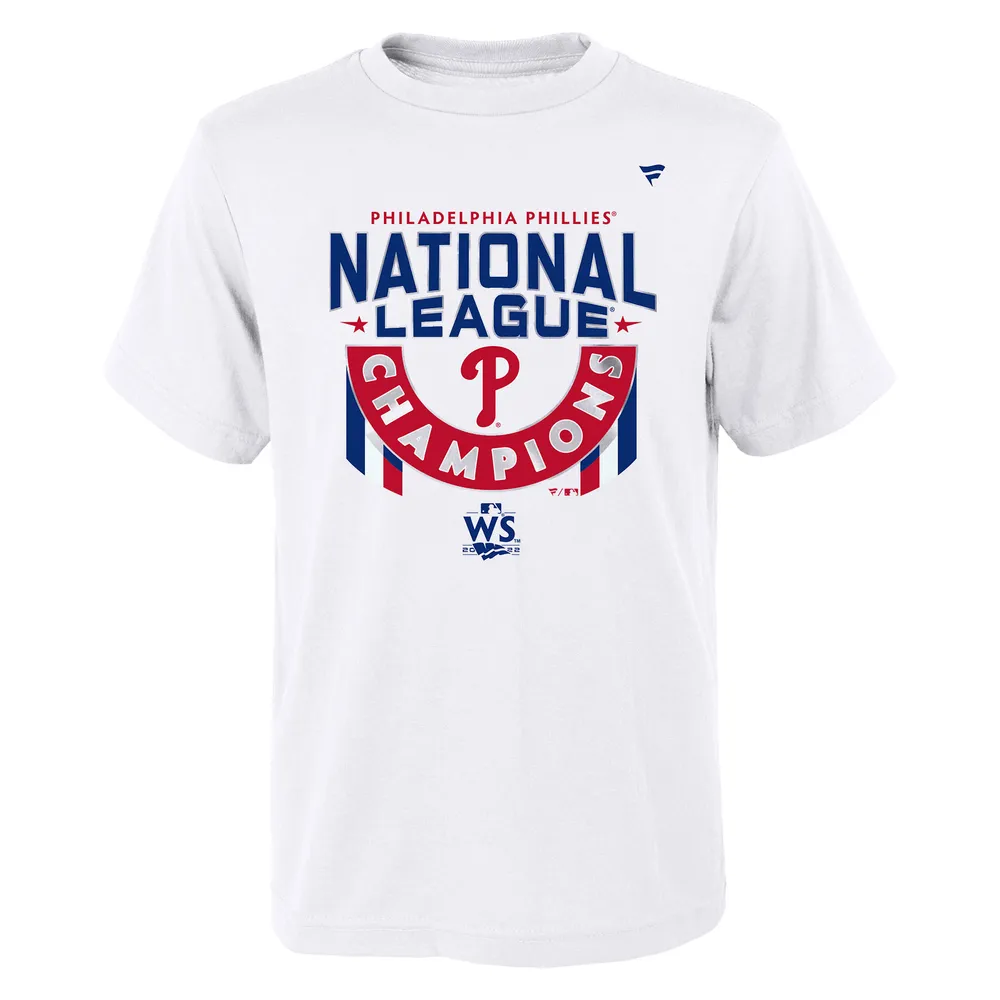 Men's Philadelphia Phillies Fanatics Branded White 2022 National League  Champions Locker Room T-Shirt
