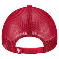 Toddler New Era  White/Red Philadelphia Phillies Painted A-Frame 9FORTY Trucker Adjustable Hat